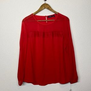 Apt 9 red blouse, medium